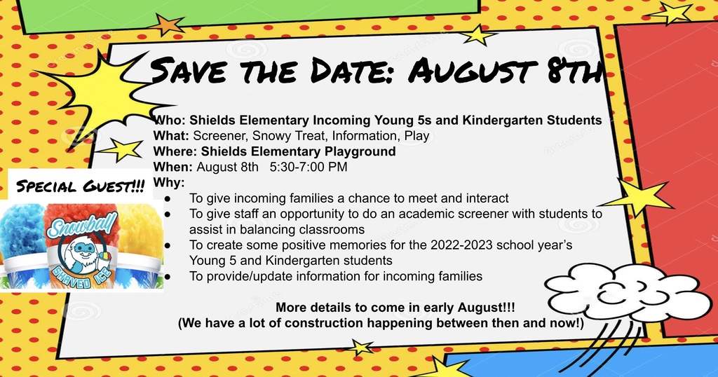 Save the Date Y5/Kindergarten Event